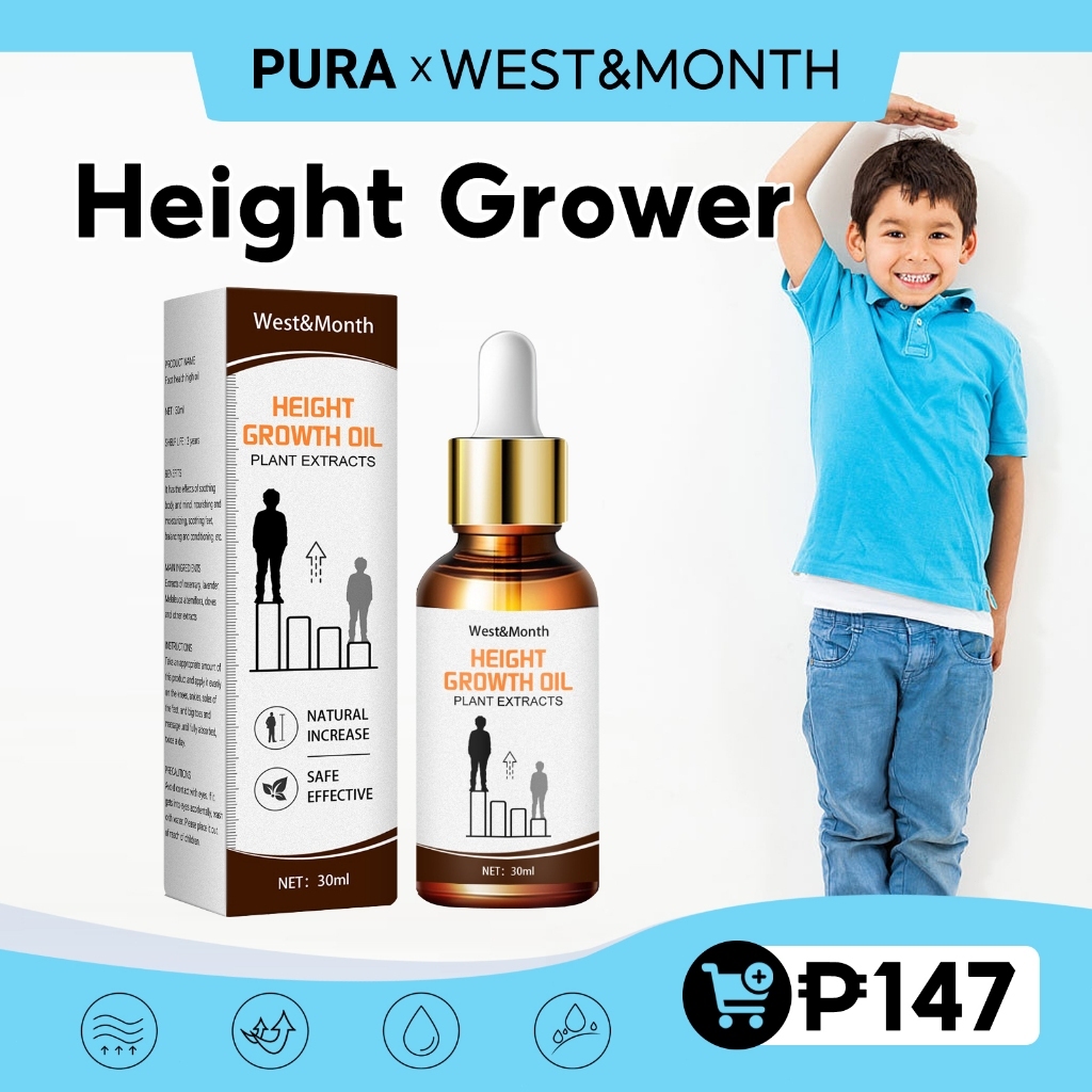 West&Month Height Growth Essential Oil 30ml Original Height Enhancer ...