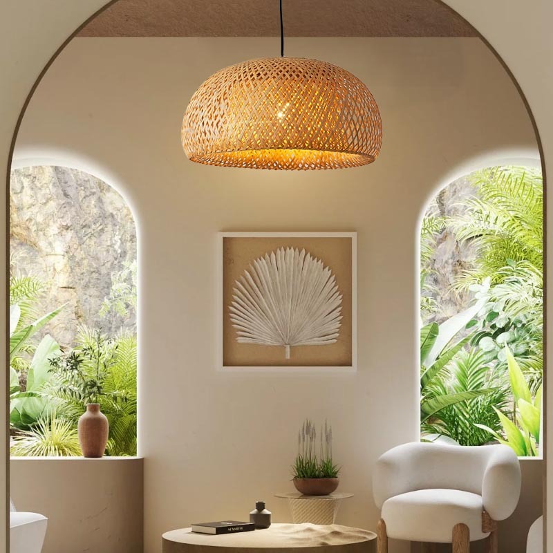 【Local 2 Days Delivery】LAMP_MINIMALIST Handmade Wickerlight Rattan ...