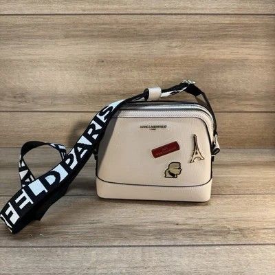 Karl Lagerfeld Paris Beige Nude Maybelle Crossbody Bag | Shopee Philippines