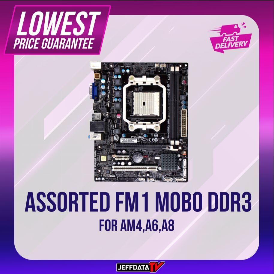MOTHERBOARD ASSORTED AMD FM1 SUPPORT FOR A4, A8, FM1 SOCKET (jeffdata ...