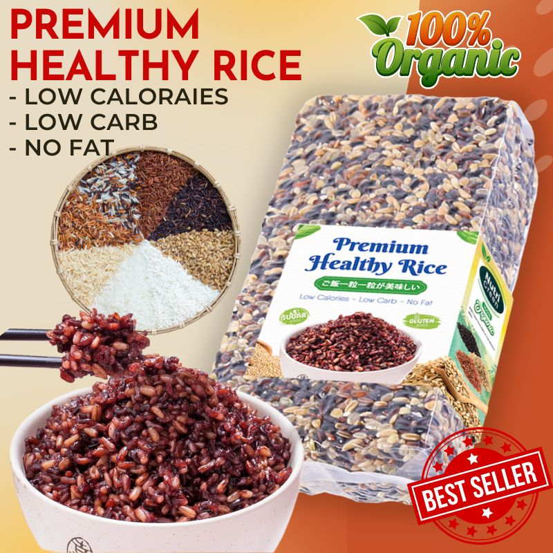 Mix Grain Brown Rice Healthy Brown Rice Quality Premium 100% ORGANIC 5 ...