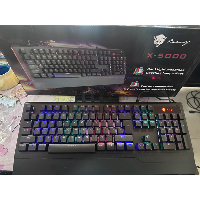 Badwolf X-5000 Semi Mech Gaming Keyboard | Shopee Philippines
