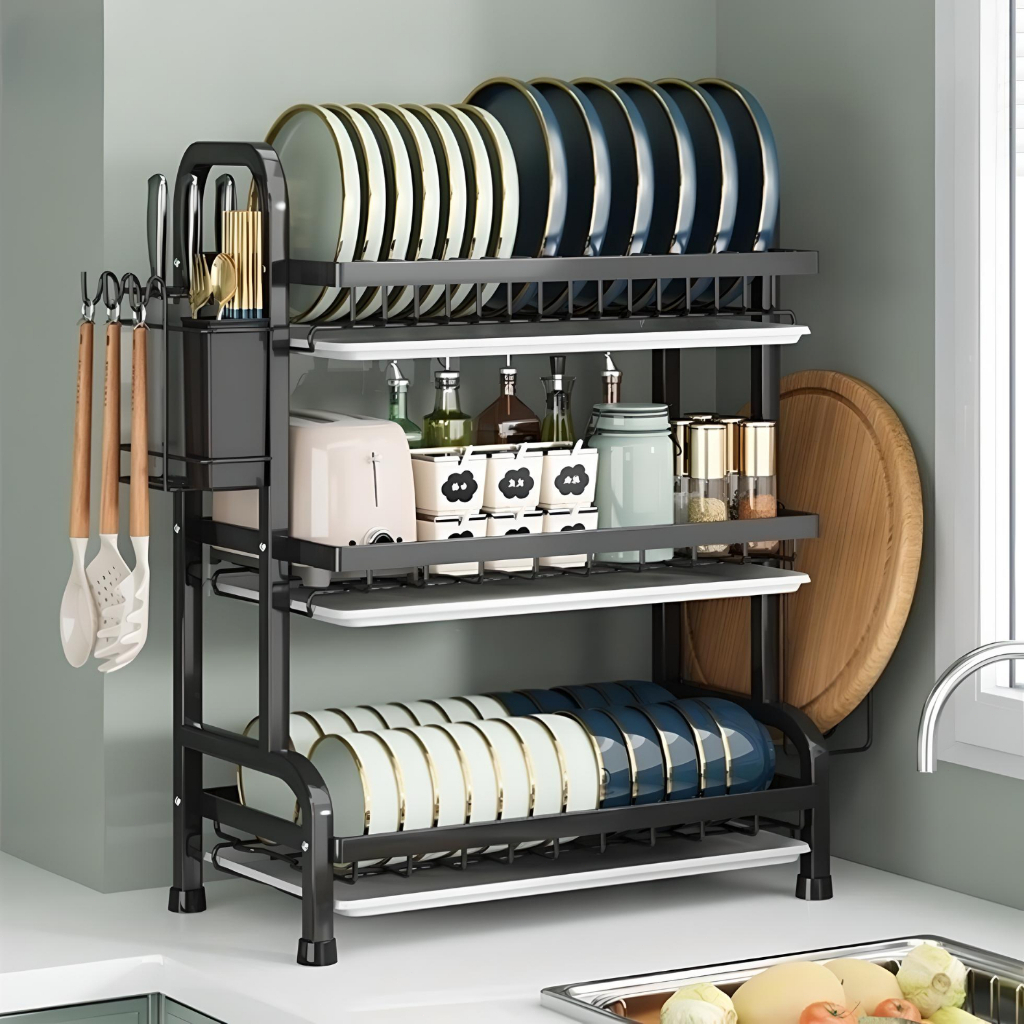NewDish storage rack, drain rack, storage rack, dish rack above sink ...
