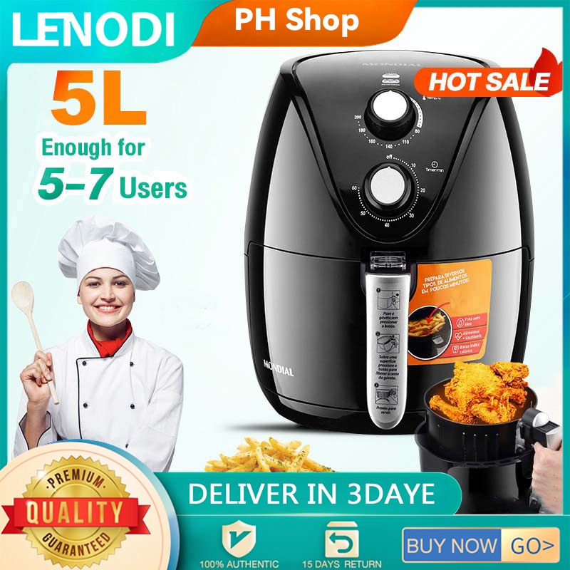 LENODI Air Fryer 5.5L 1500W Household Appliances Oil Free AF-31 ...