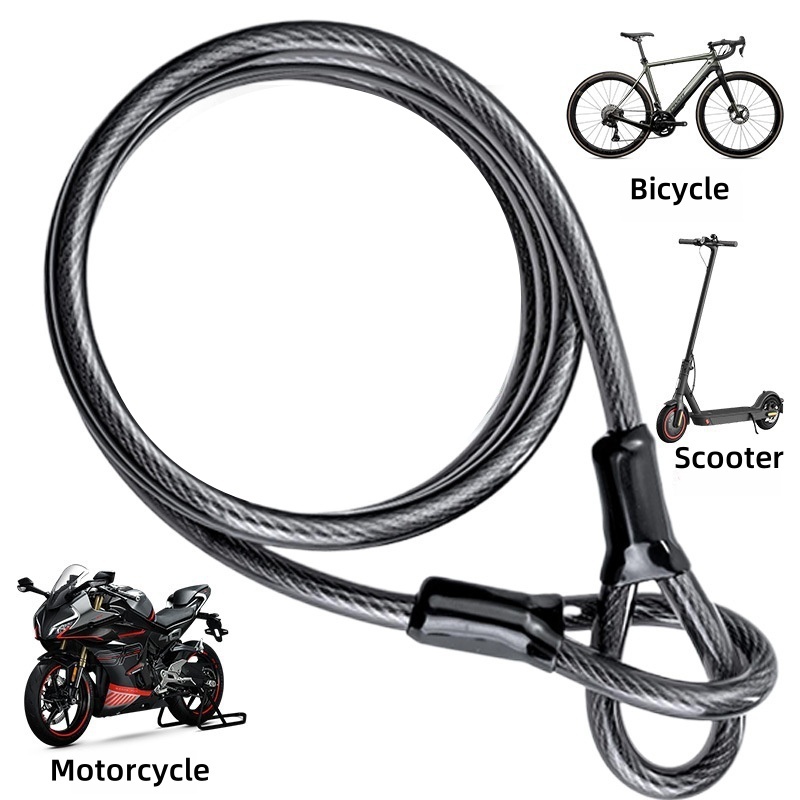 Bike Cable Lock Bicycle Wire Rope Bike Security Lock Anti Theft Steel ...