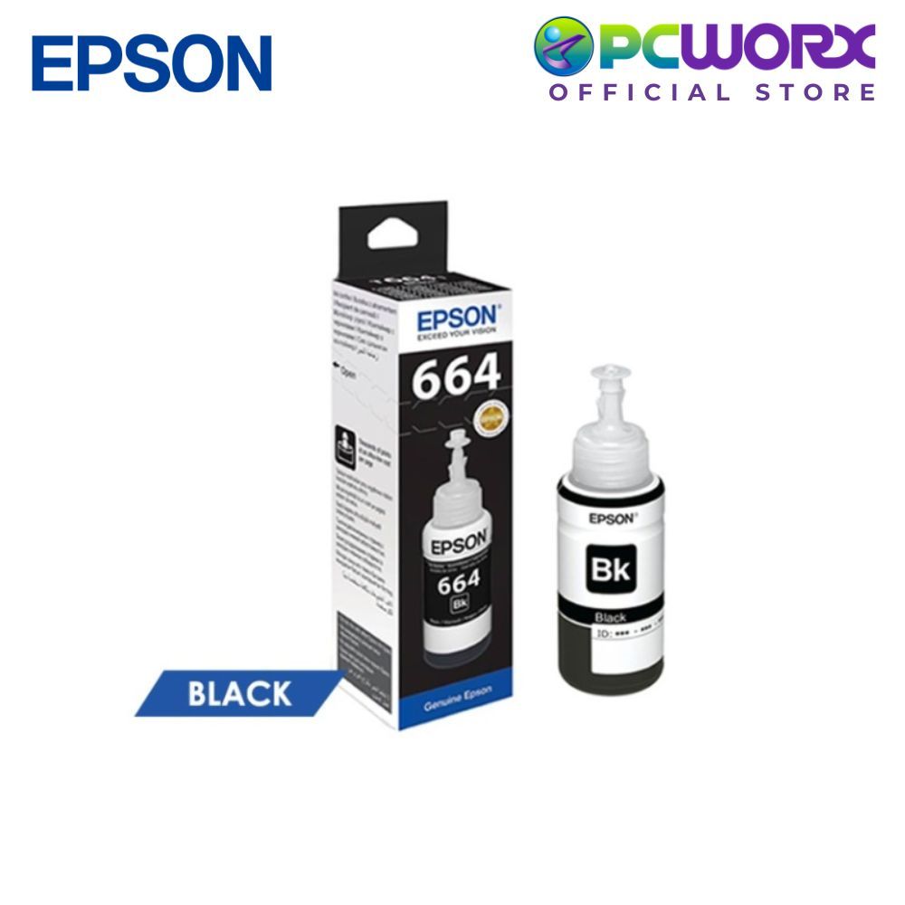 Epson Original Black Ink Bottle for L100/L200/L300/L400/L500/L1300 ...