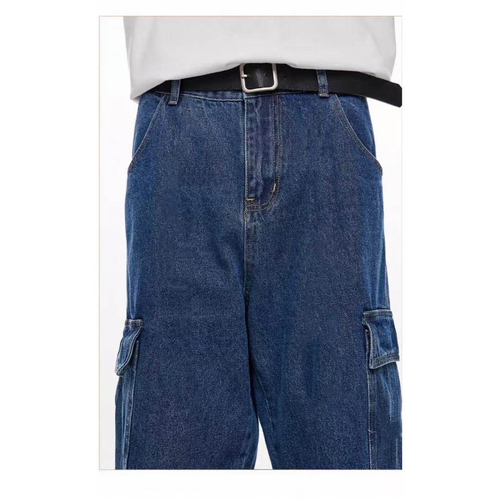 『』 ZX Wide-leg jeans women's new 2025 loose pants 5502 | Shopee