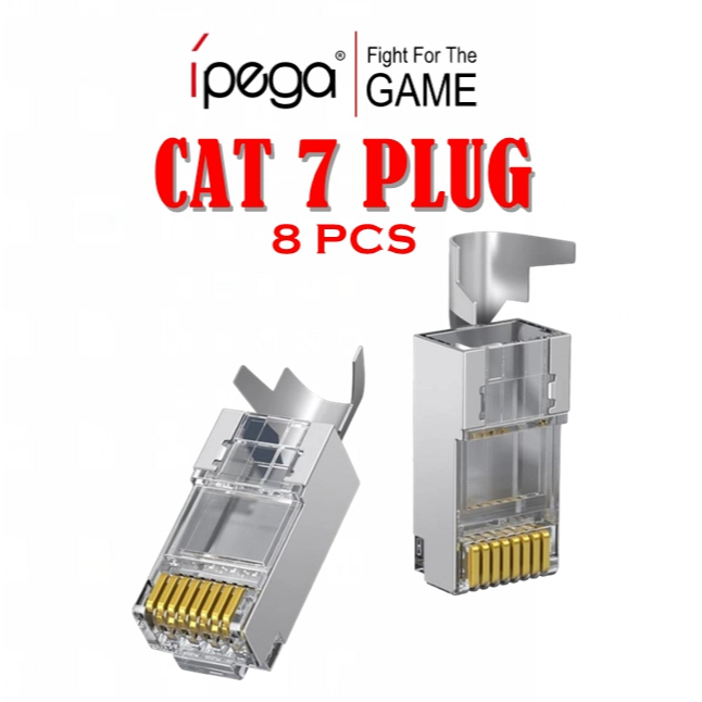 CAT7 Passthrough RJ45 Connector Modular Ethernet Cable Plug With Shield ...