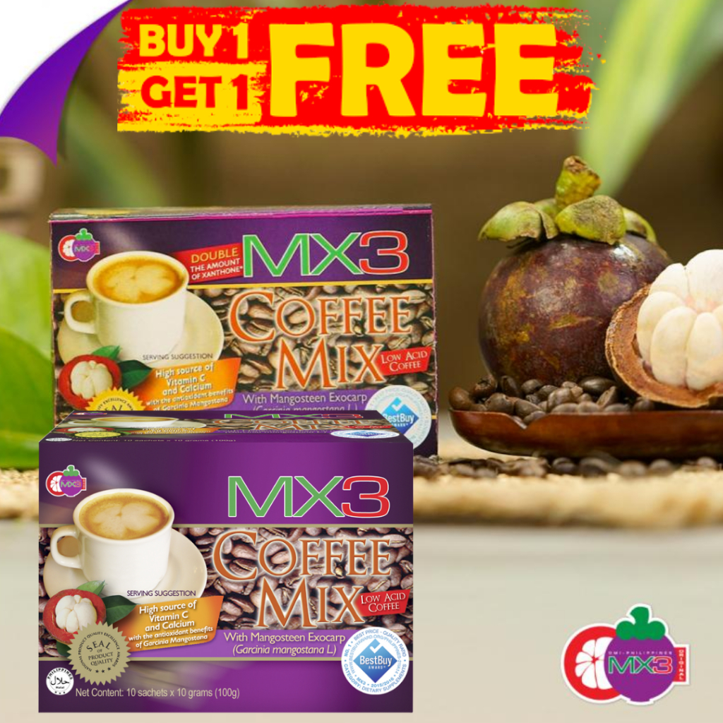 MX3 Coffee Mix 10g x 10 sachets with Mangosteen Authentic | Shopee ...