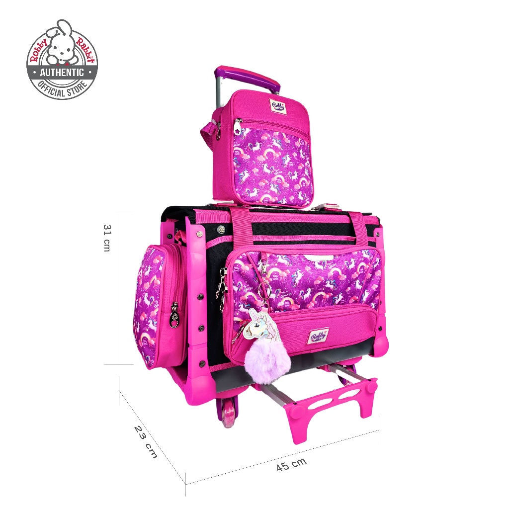 Robby Rabbit Fantastic Friends Medium Box-Type Trolley Bag | Shopee ...