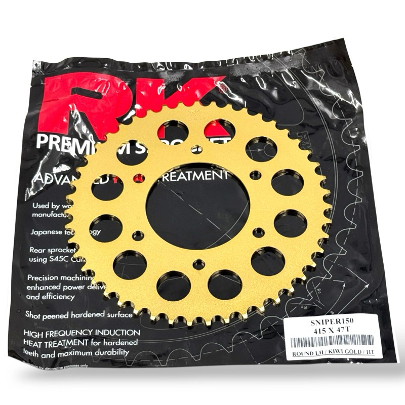 RK REAR SPROCKET ONLY SNIPER KING 150 155 FZ TFX 415 (MANIPIS) | Shopee ...