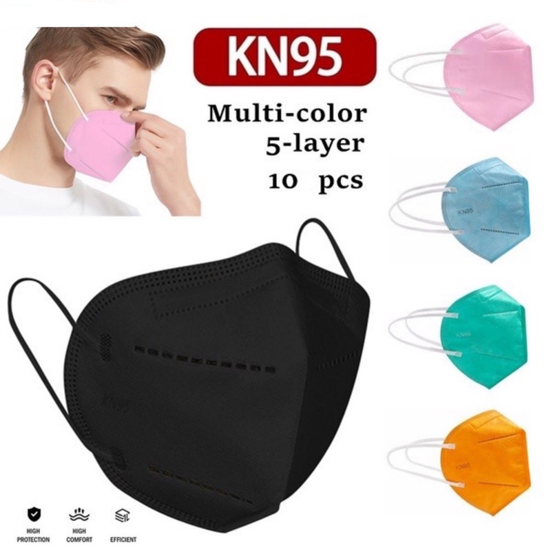 KN95 Korean Mask 1PC/10PCS Protective Face Mask 5 Layers KN95 3D Mask ...