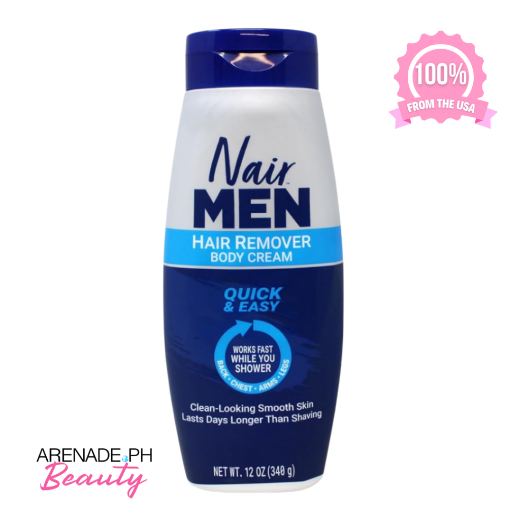 Nair Men Hair Remover Body Cream Quick & Easy Clean Looking Smooth Skin ...