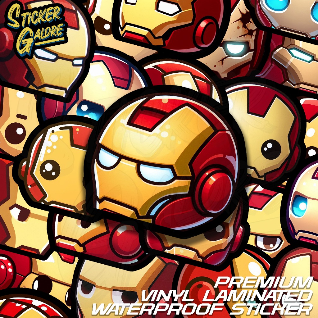 IRON MAN PEEKER STICKERS WATERPROOF AND SCRATCH PROOF | AVENGERS ...