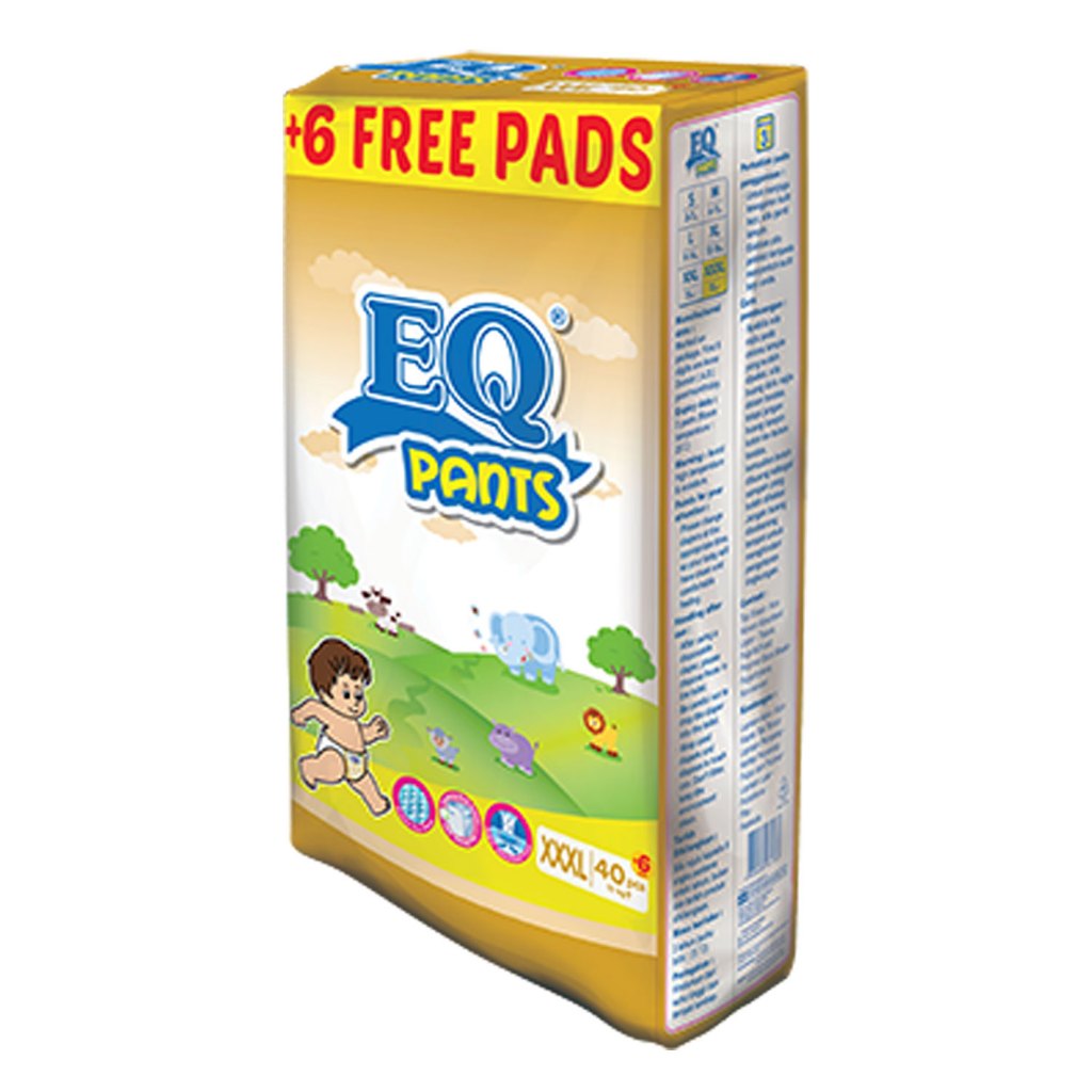 EQ Dry Pants Jumbo Pack Baby Diapers XXXLarge - 40's | Shopee Philippines