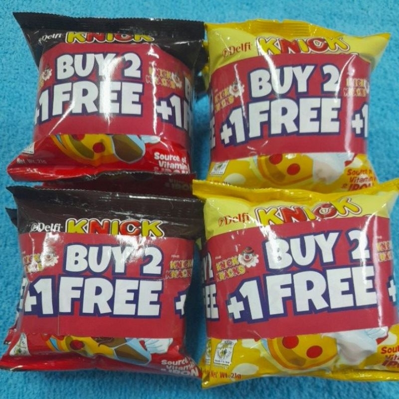 Delfi Knick knacks milk coated biscuit 2+1 21g | Shopee Philippines