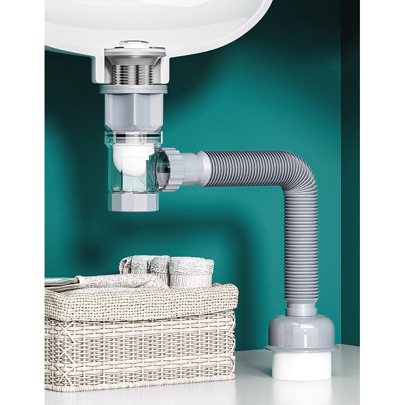 Multifunction drain deodorizing sink Bathroom Traps Sink Drain Pipe Set ...