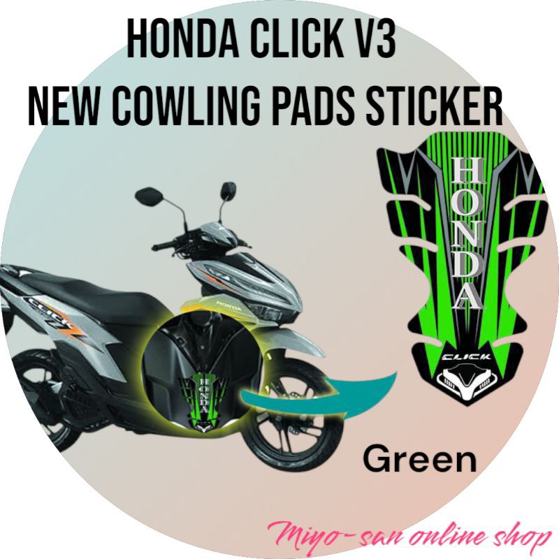 HONDA CLICK V3 AND V4 NEW COWLING PAD STICKERS | Shopee Philippines