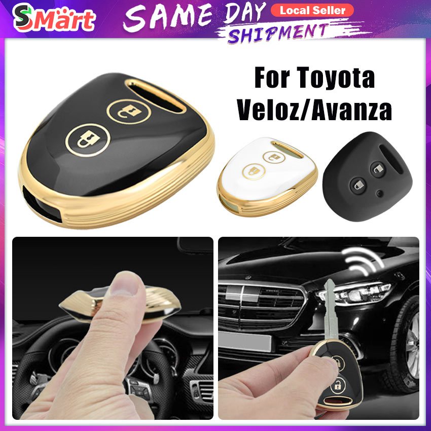 2 Buttons TPU Car Key Cover Remote Key Case For TOYOTA Grand Avanza ...