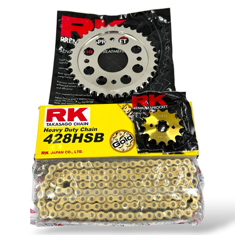 RK RACING SPROCKET SET LIGHTENING HOLE RAIDER REBORN Fi 428 Heavy Duty ...