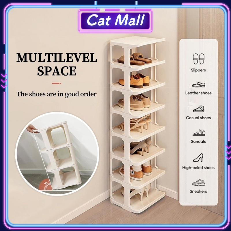 Smart and space-saving shoe & handbag organizer, This rotating shoe rack tower is such a smart storage solution. The 360° spinning design makes it very easy to see and access all shoes and handbags