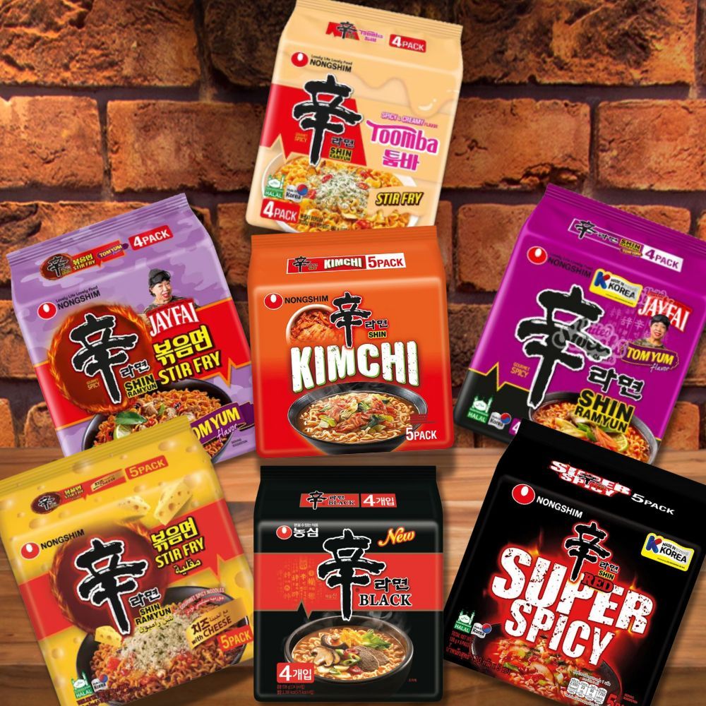 Korean Nongshim Shin Ramyun Black/SuperSpicy/Tomyum/Tomyum Stir-Fry ...