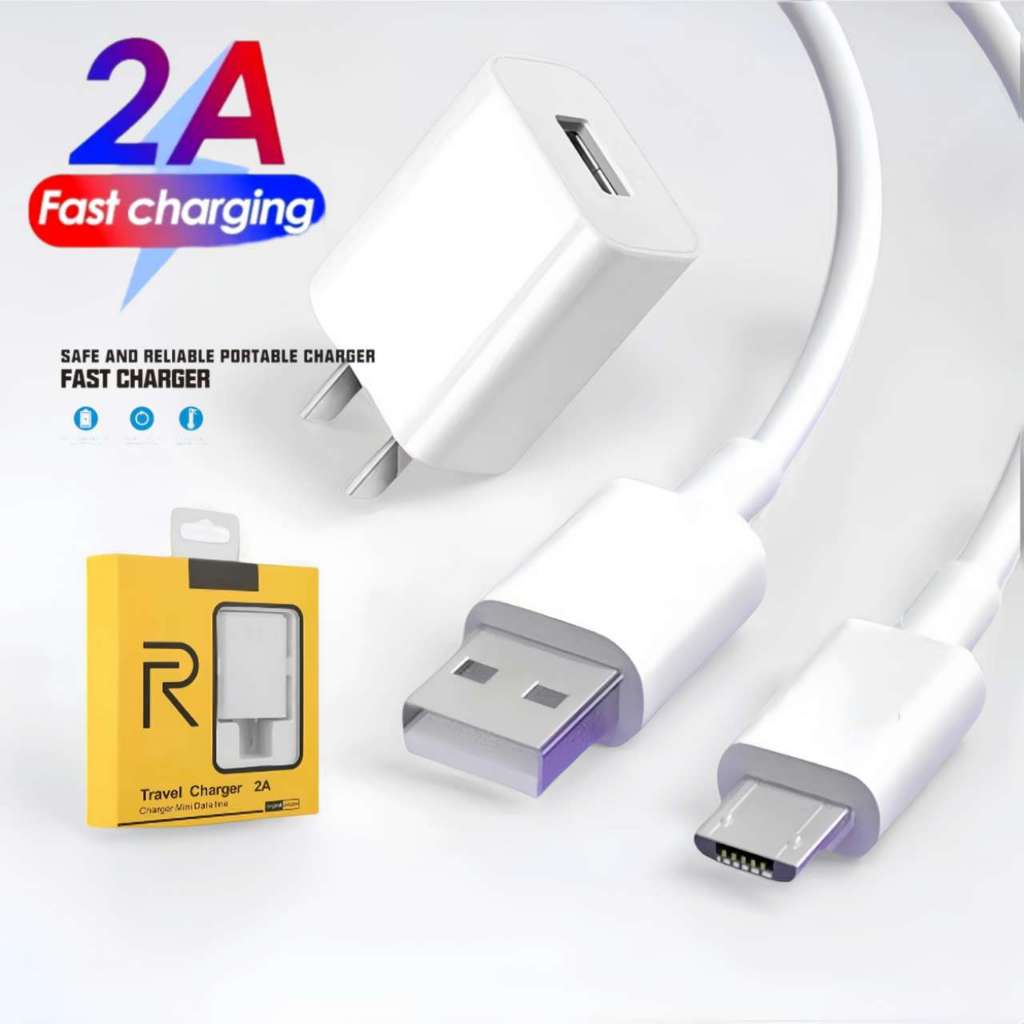 Realme 2A Fast Charger Micro USB Android Type C Data Line Cable For ...