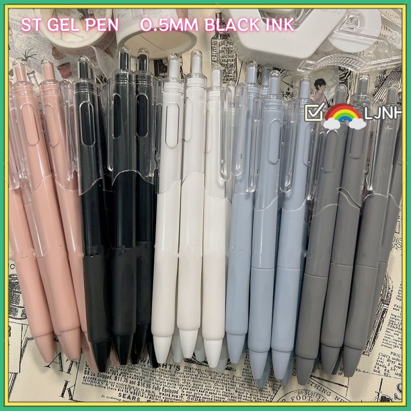 Gel Pen Press Gel Pen 0.5mm Black Ink Signature Pen Writing Ballpen ...