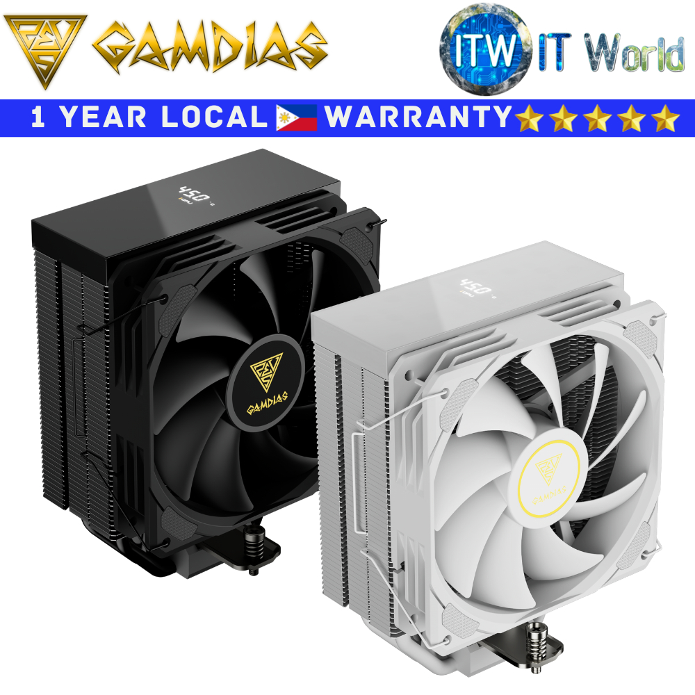 Gamdias CPU Cooler Fan Boreas E2-41D Air Cooler Hydraulic Bearing ...