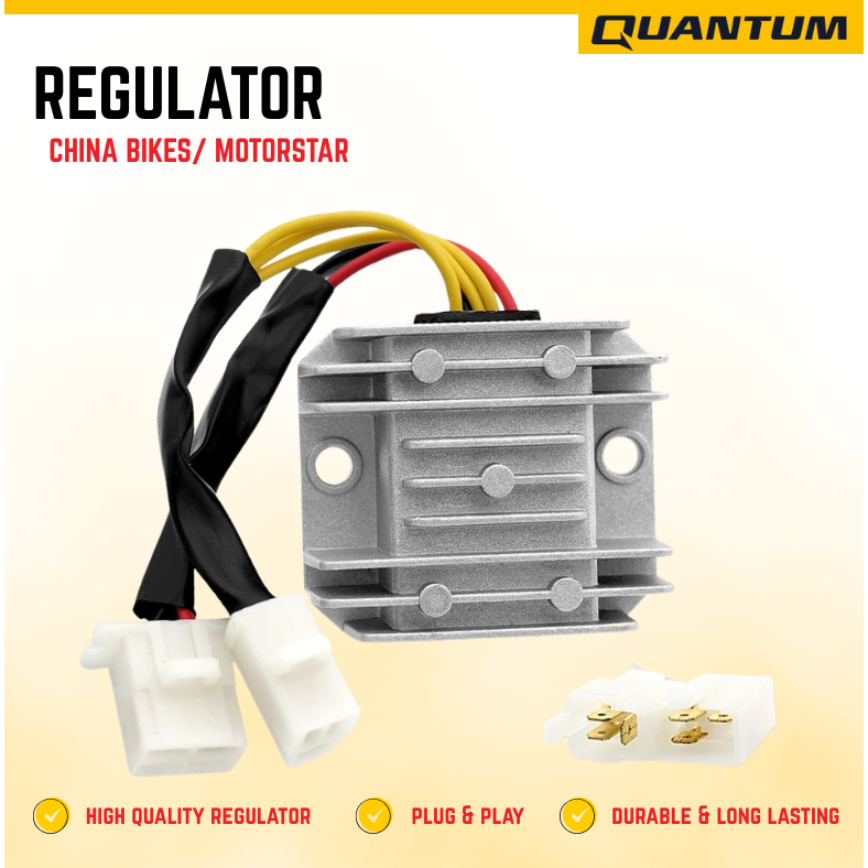 QUANTUM REGULATOR/ RECTIFIER FOR MOTORSTAR/ ANY CHINA BIKES 6 WIRES ...