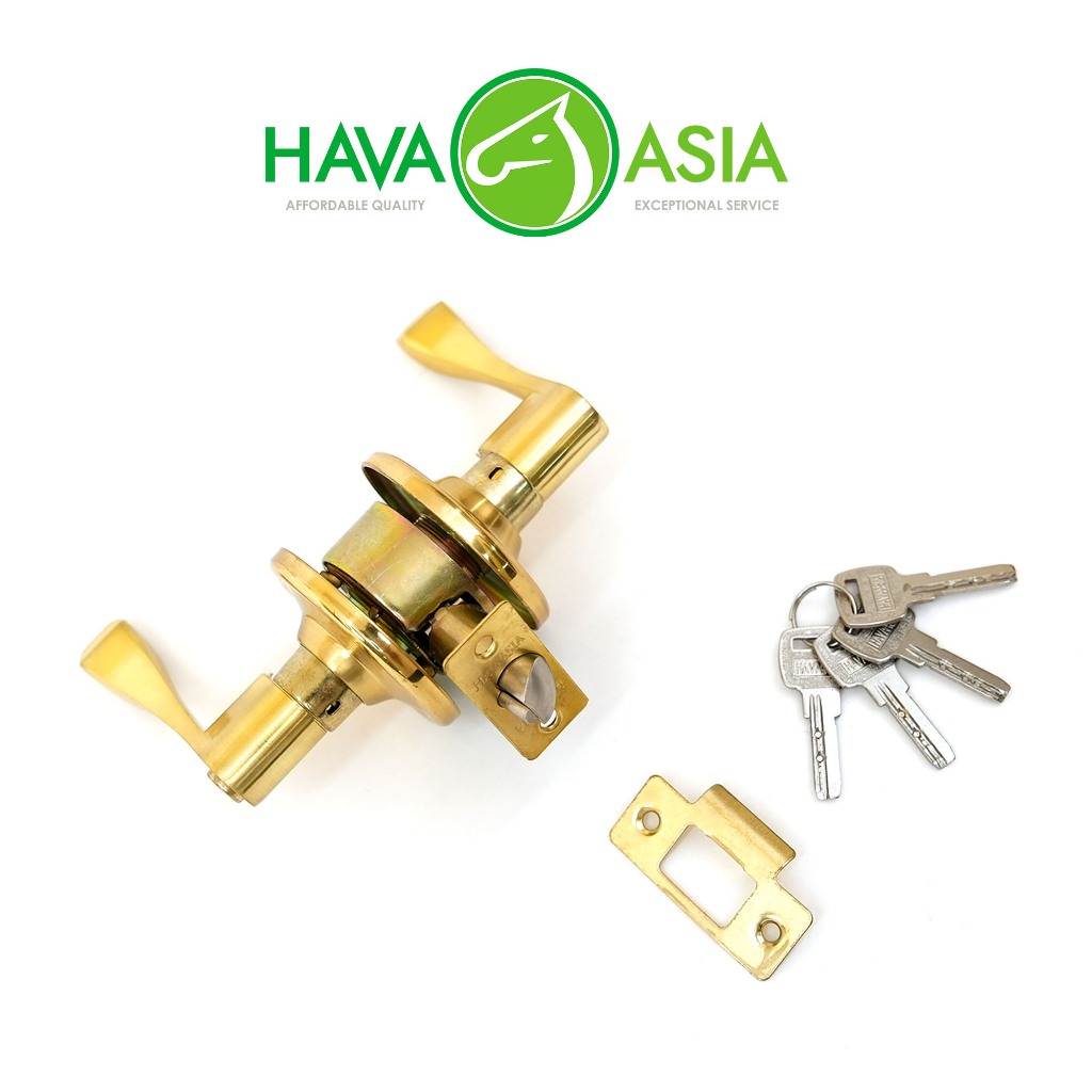HavaAsia Heavy Duty Entrance Door Lock Set Cylindrical Lever Type Lock ...
