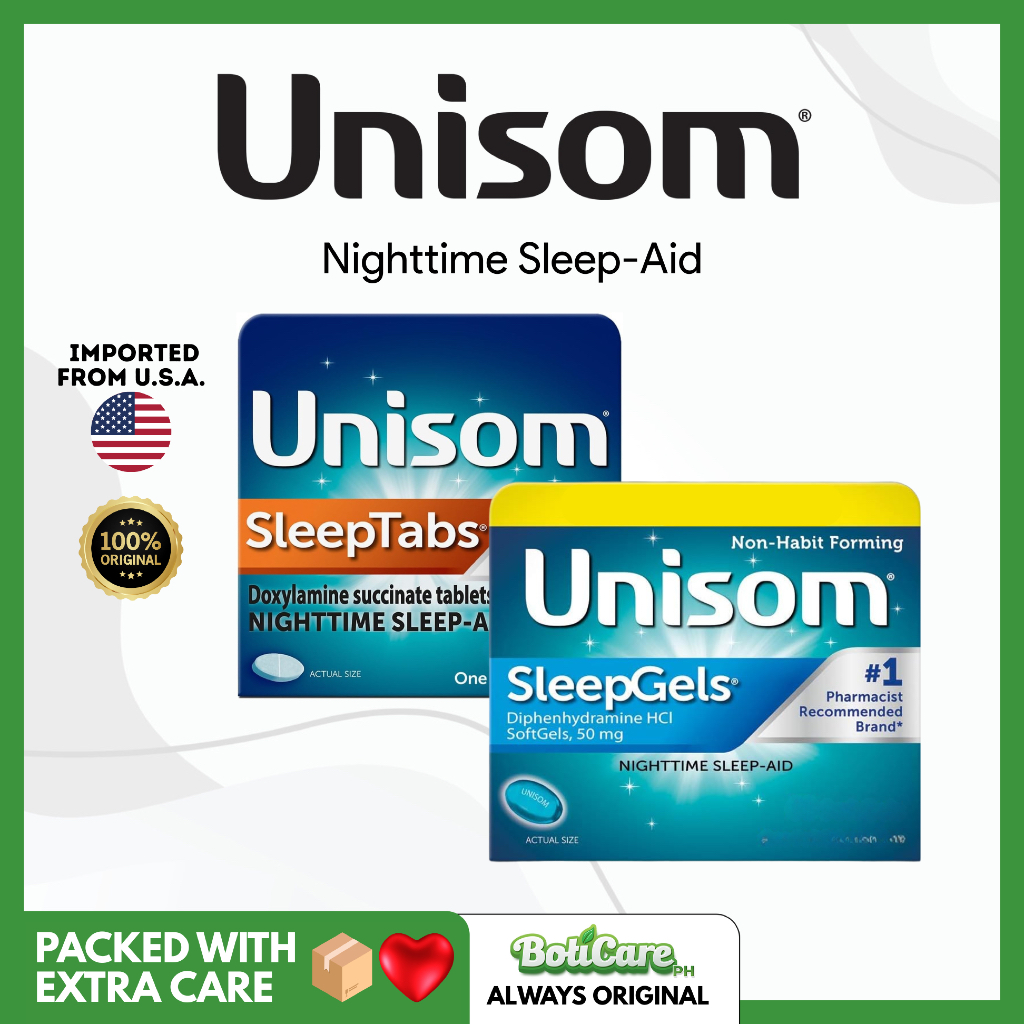 Unisom SleepTabs and SleepGels - Nighttime Sleep-Aid to Help Fall and ...
