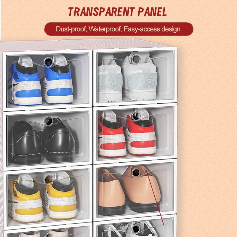 Large Size Shoe Box Storage Organizer Colorful Shoe Box Foldable Shoe ...