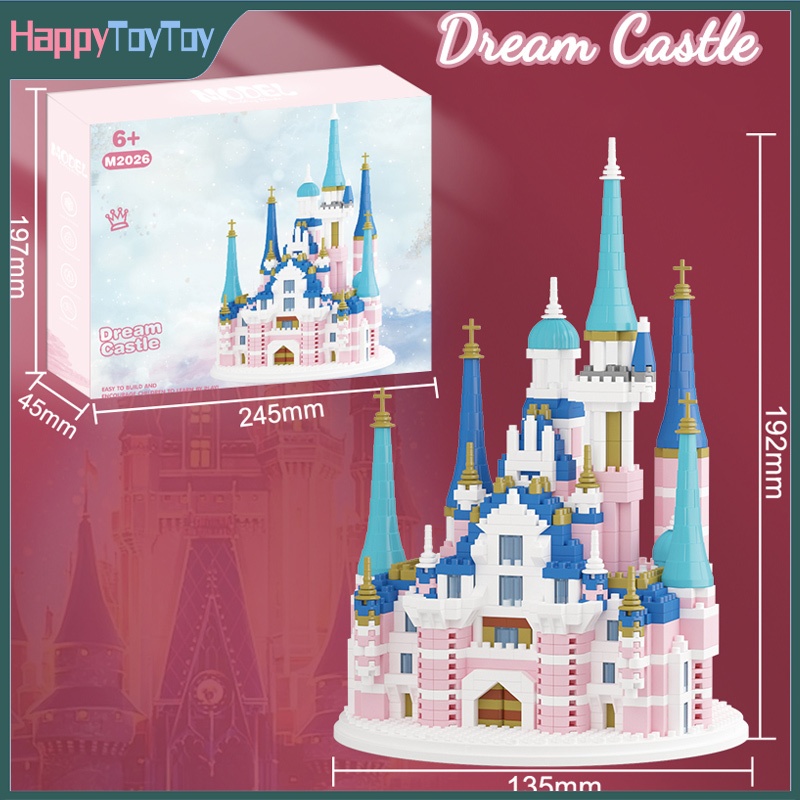 1000Pcs Blocks Toys Princess House Castle Disneyland Building Blocks ...