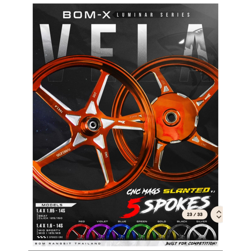 BOM RANGSIT BOM X CNC MAGS M3/MIOi125 HYDRA/DRACO/VELA/LUNA | Shopee ...