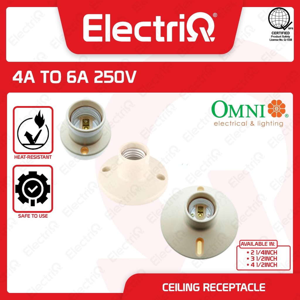 Electriq | Omni Ceiling Receptacle (2-1/4