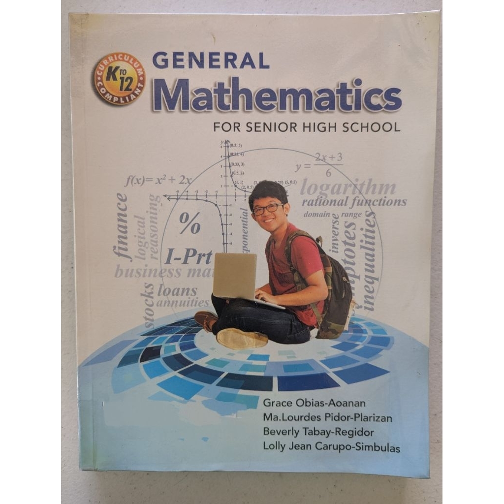 General Mathematics for Senior High School SHS Grade 11 / 12 (Used ...