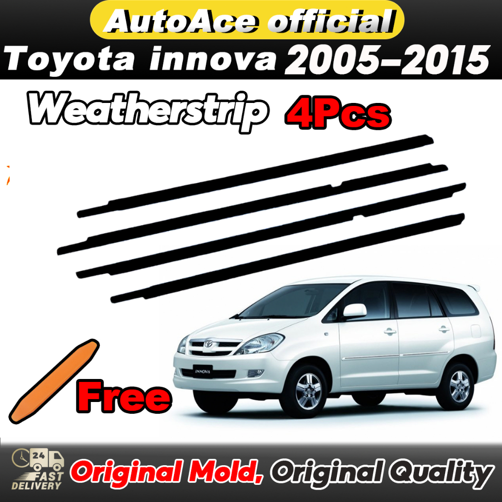 4PCS Innova Weather Strip Car Window Weatherstrips Trim Belt Rubber ...