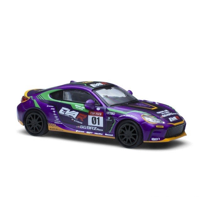 Modellino Pop Race Toyota GR86 Endless 1/64 &ndash; Diecast Colore Bianco