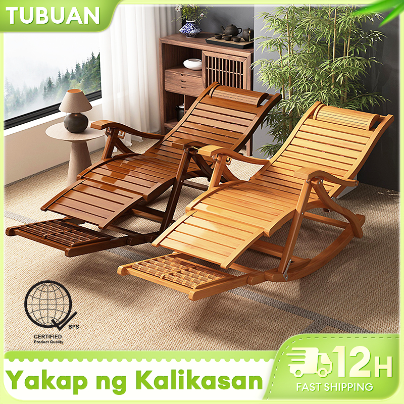 TUBUAN Bamboo Rocking Chair High Quality Foldable Leisure Chairs ...