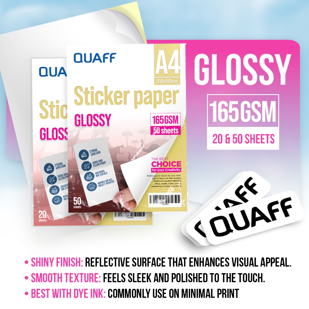 Shop glossy sticker paper for Sale on Shopee Philippines
