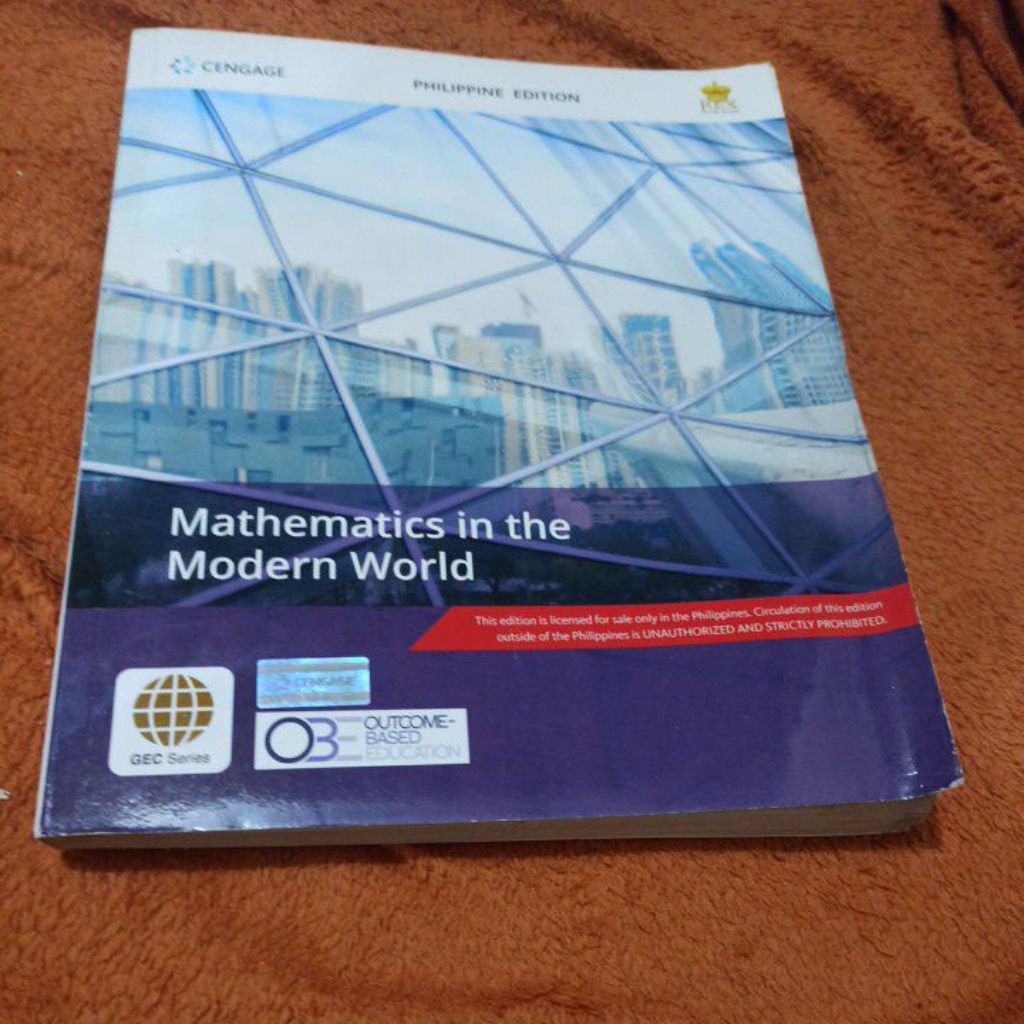 Mathematics in the modern world Philippine edition | Shopee Philippines