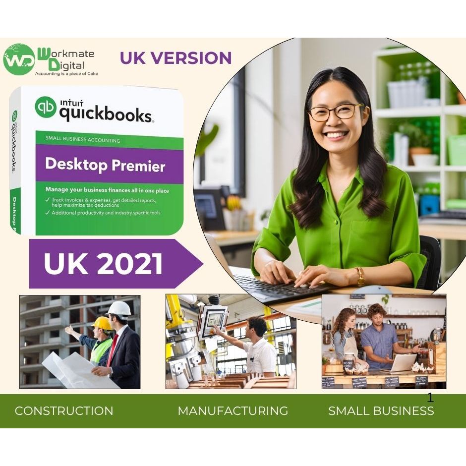 Quickbooks Desktop Premier UK 2021 -with PURCHASE TAX for BIR - ONETIME ...