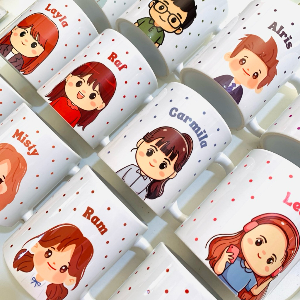 Personalized mug with cute character design | Shopee Philippines