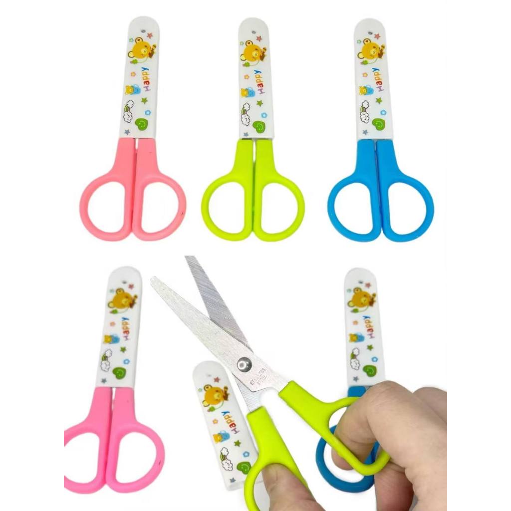 JS #Kid DIY Paper-Cut Safety Scissor Handmade Round Head Scissors ...