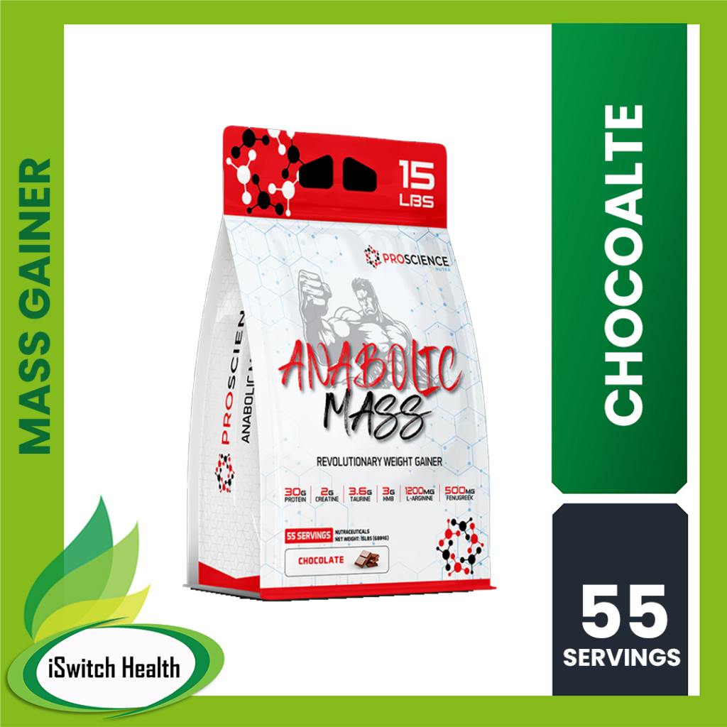 PROSCIENCE ANABOLIC MASS GAINER 15LBS | CHOCOALTE | MUSCLE GROWTH ...