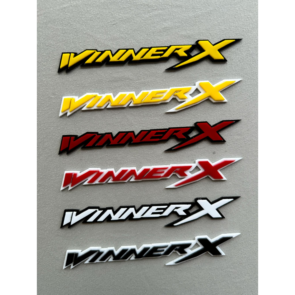 Winner X Acrylic Emblem – English Style | 2pcs L&R + Sticker | Plug ...