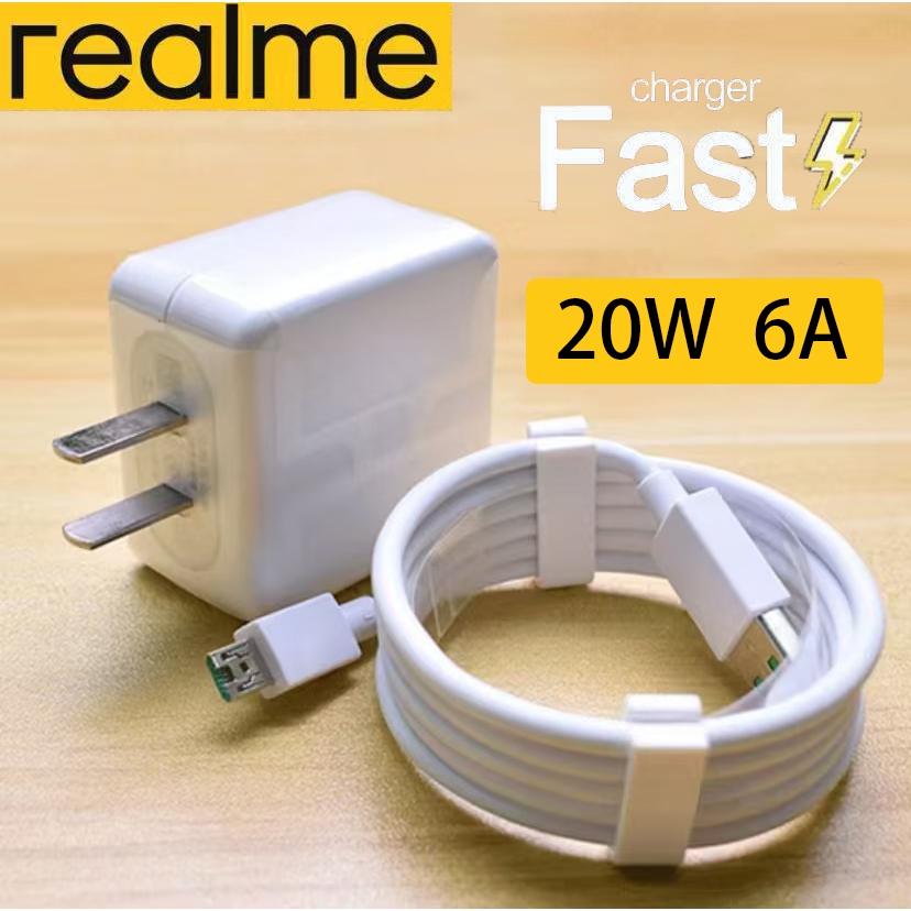 Realme Travel Charger Fast Charging 20W/6A Adapter with Micro Android ...