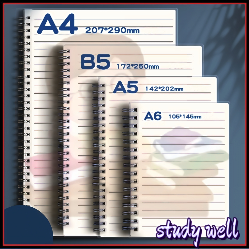 A5/B5/A6/A4 Thickened PP Spring big notebook High Quality Student ...