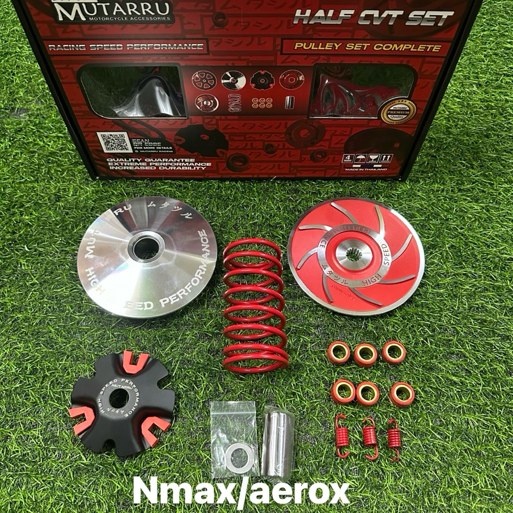 Mutarru Half CVT Racing Pulley Set For Mio i 125/Click/Nmax/Aerox ...